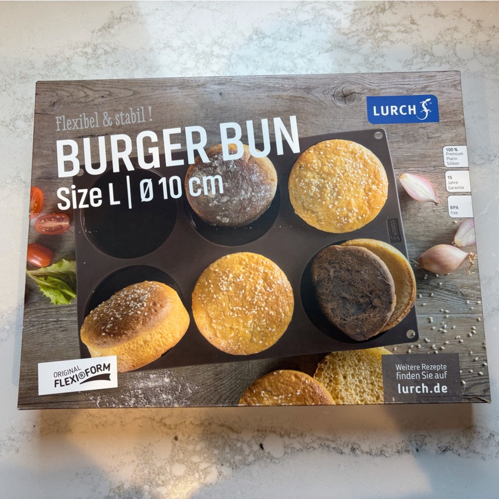 Lurch Flexiform Non Stick Silicone Hamburger Bun Baking Pan